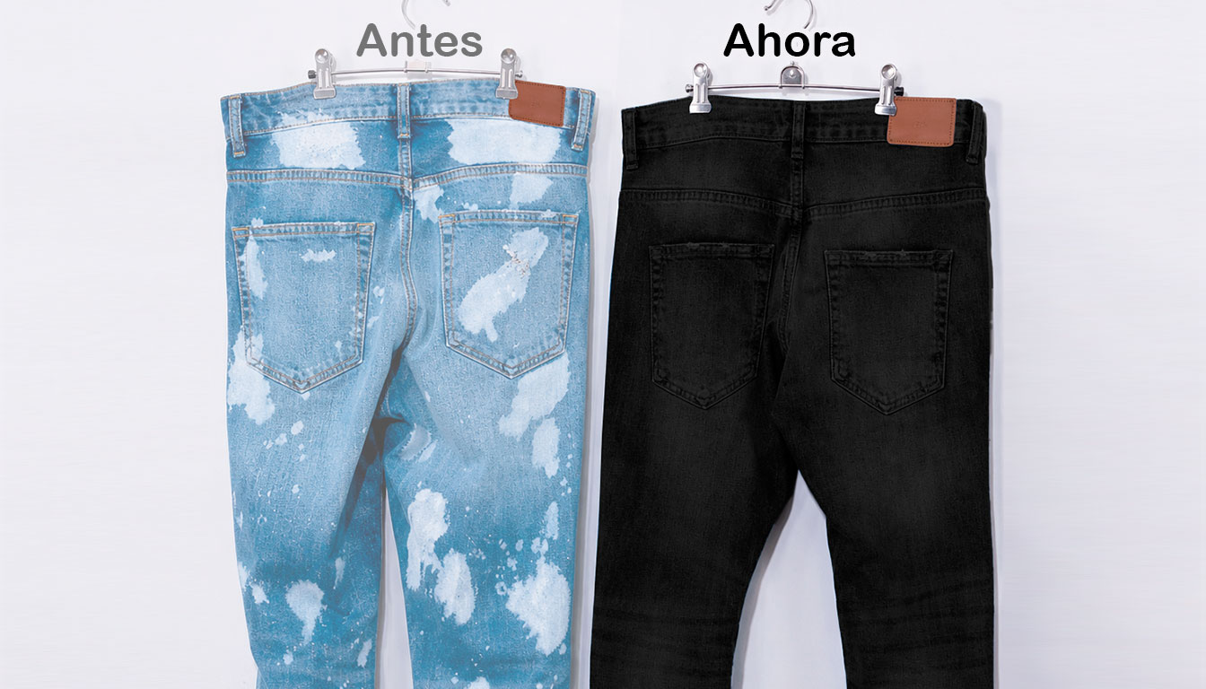 Prendas teñidas profesionalmente en colores vibrantes
